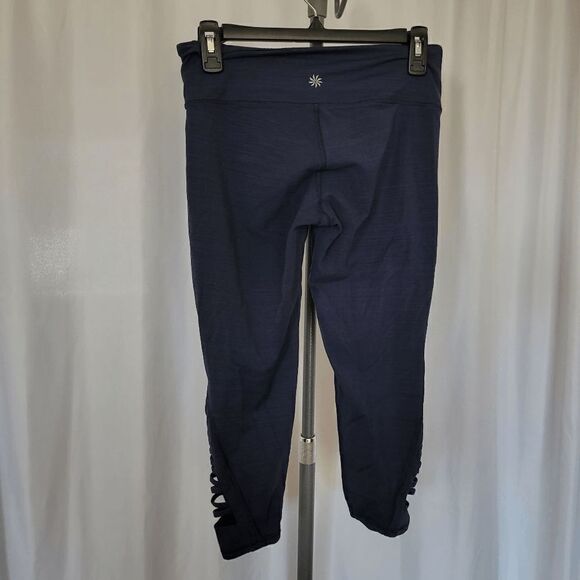 Athleta navy crop leggings size S - Picture 2 of 6